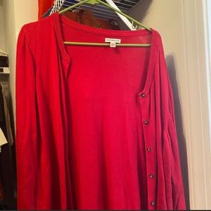 Red cardi